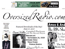 Tablet Screenshot of oversizedradio.com